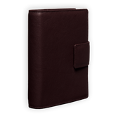 Hochwertiges Ringbuch Rindleder Rindnappa Druckknopfverschluss bordeaux